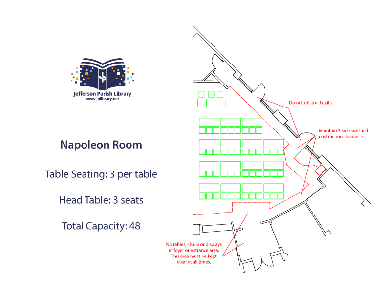 Napoleon Room Classroom/Lecture Layout 9