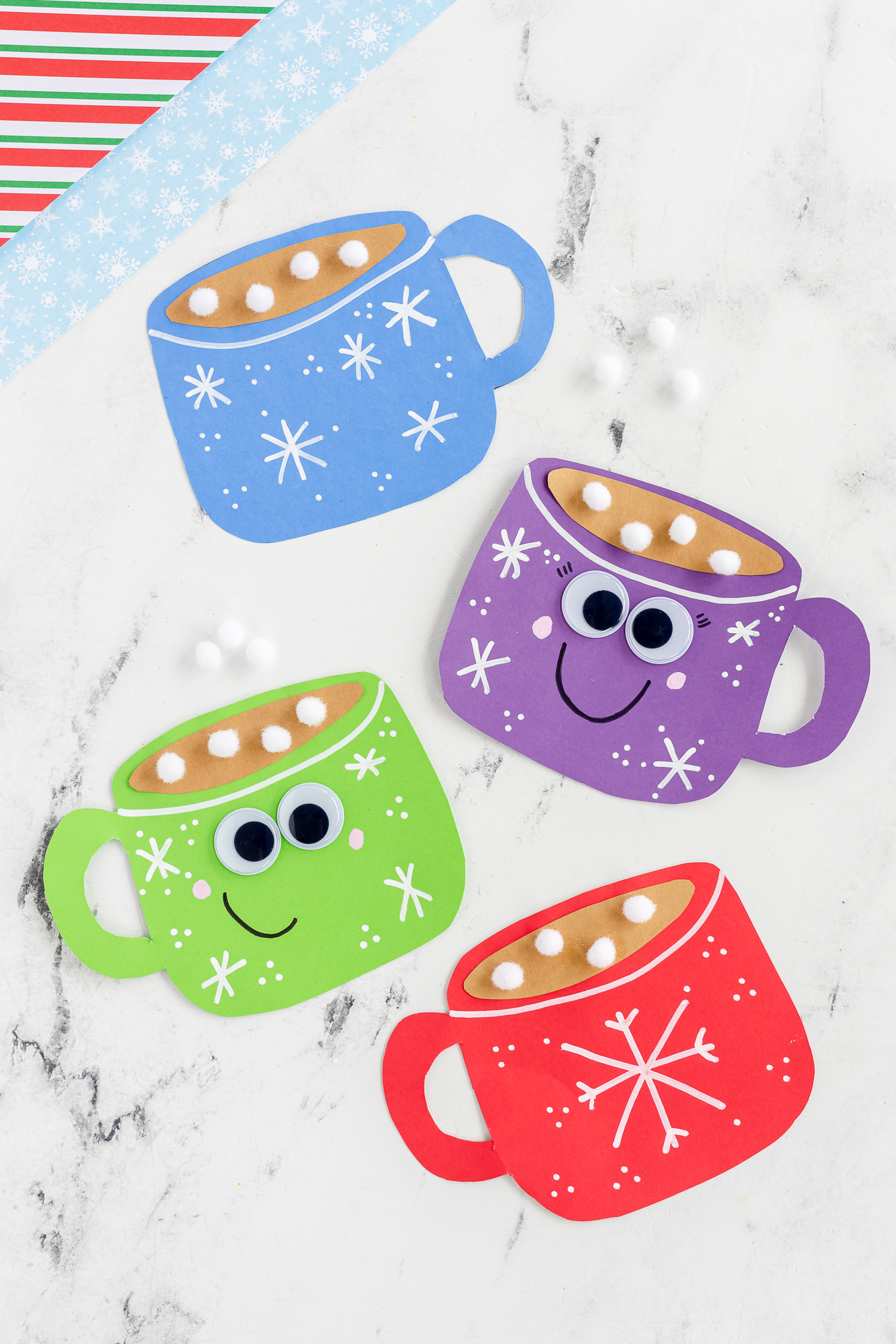 hot cocoa paper craft