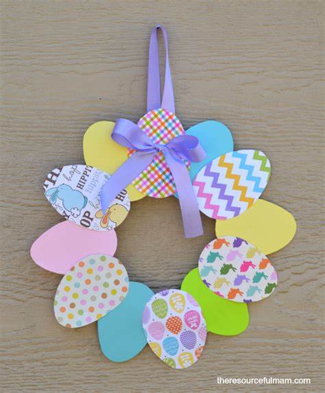 easter wreath craft image