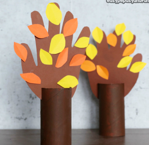 fall hand tree craft image