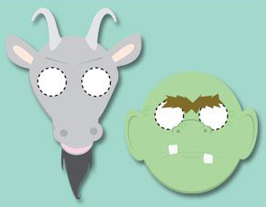 Goat and Troll Masks image