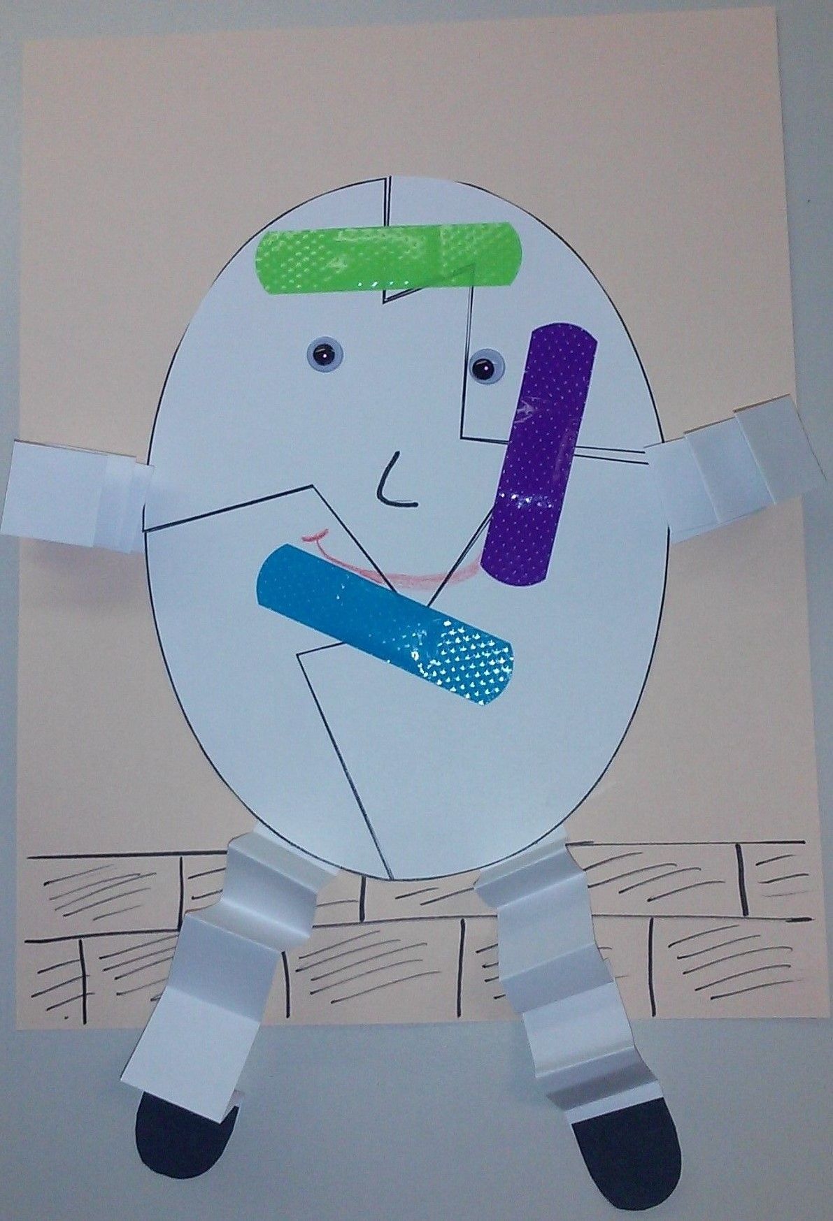 humpty dumpty paper craft image