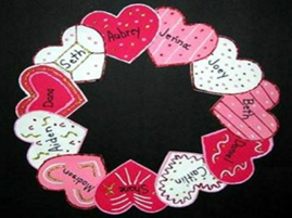 Paper Plate Valentine Wreath 