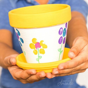 DIY Paint a Ceramic Flower Pot 