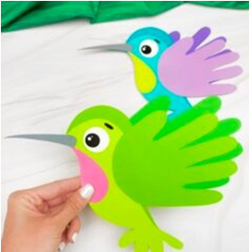 Handprint hummingbird