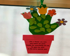 Hand Print Flower Pot 