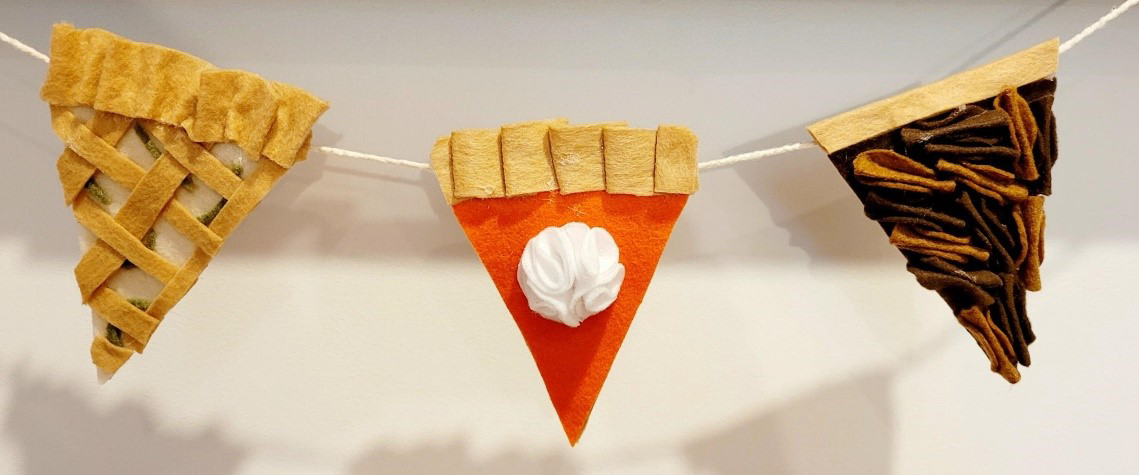 Thanksgiving Pie Felt Banner