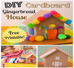 DIY Cardboard Gingerbread House 