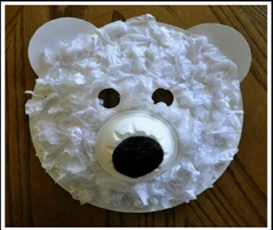 Paper Plate Polar Bear 