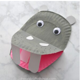Hippo puppet craft