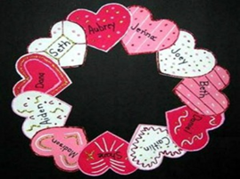 Paper Plate Valentine Wreath