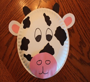 Paper Plate Cow 