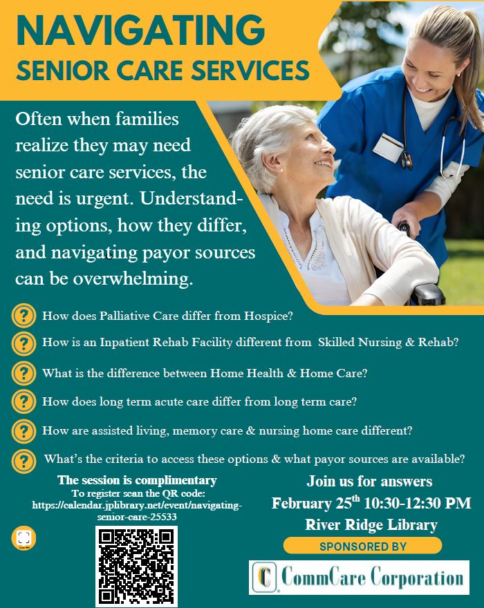 Navigating Senior Care Services will teach seniors about hospice care and other forms of medical care