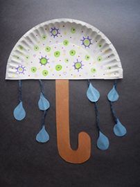 Rainy Day Umbrella Craft 