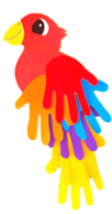 Paper Hand Parrot