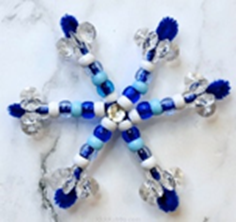 Beaded Snowflake Ornament 