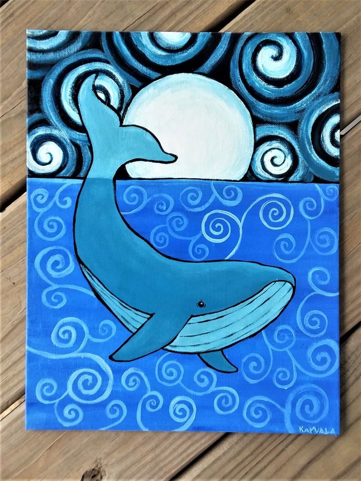 paint animal on canvas craft image