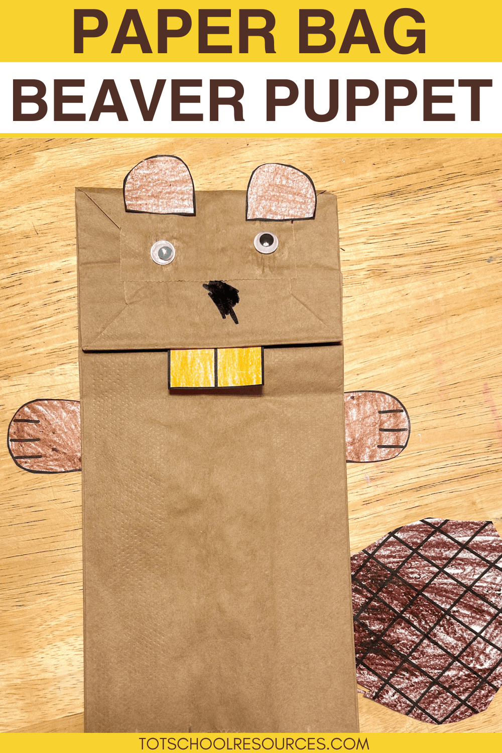 Beaver puppet craft