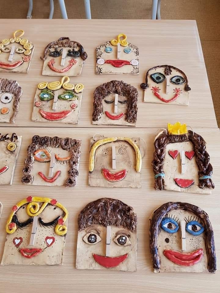 self-portrait in clay craft image