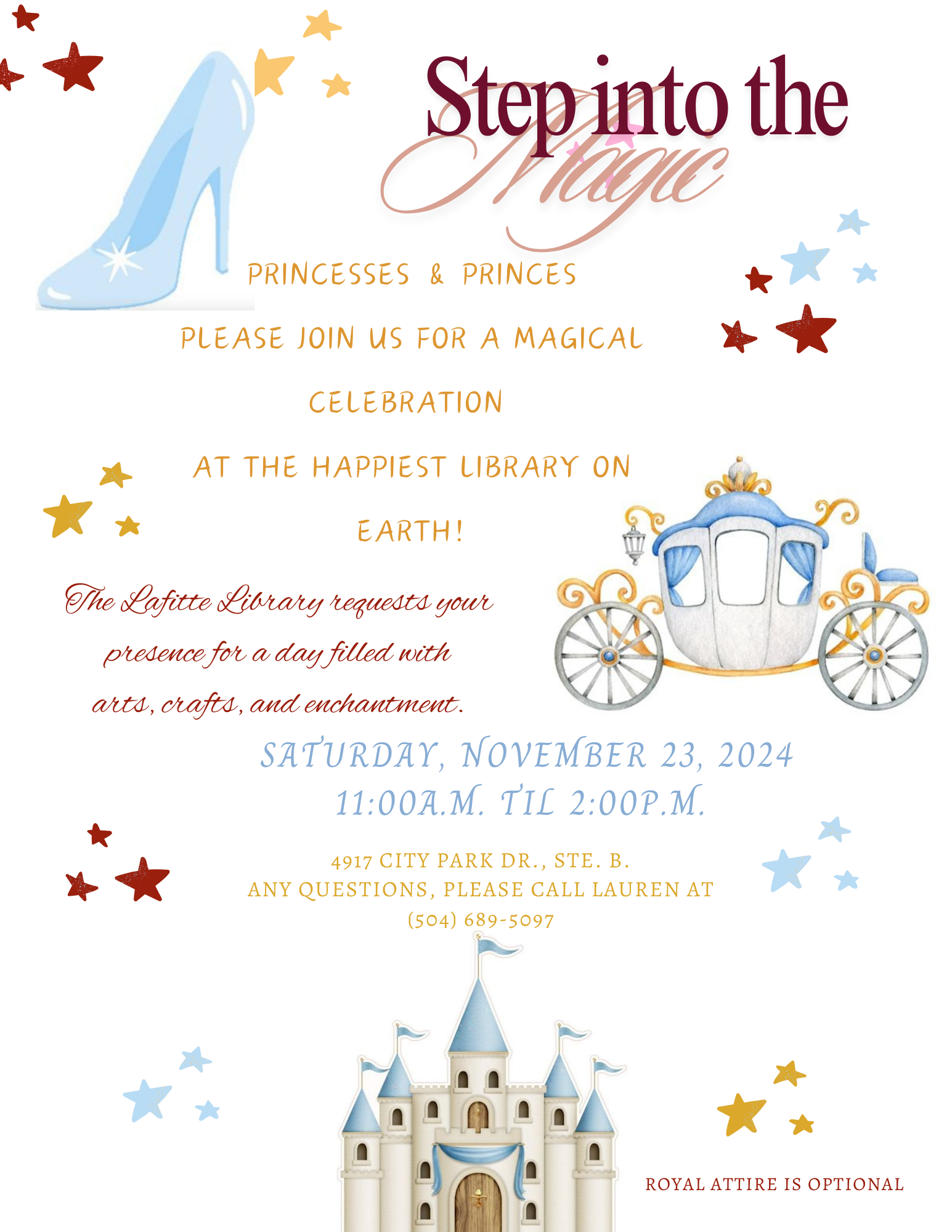 Join us for a magical day filled with arts, crafts, and enchantment!