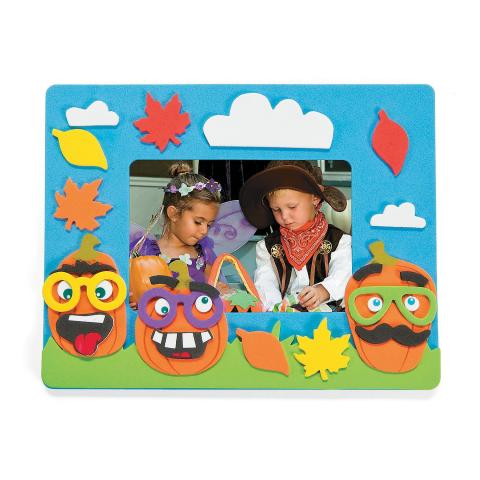 Funny Pumpkin Face Photo Frame