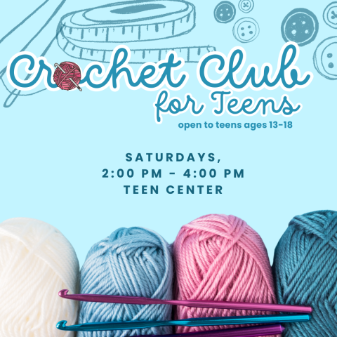 crochet club for teens graphic