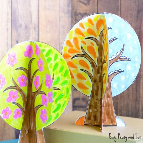 changing season paper tree craft