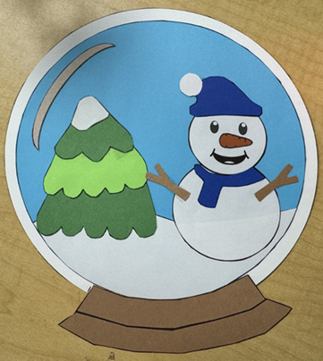 snowman snowglobe craft