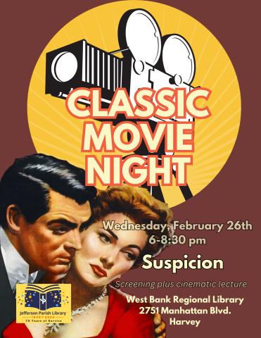 Poster advertising Suspicion screening