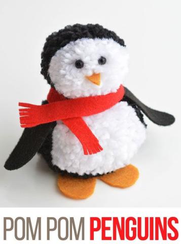 pom pom penguins