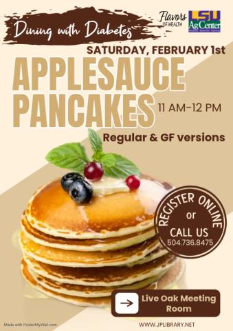 Applesauce pancake flyer