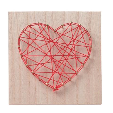 heart made of string