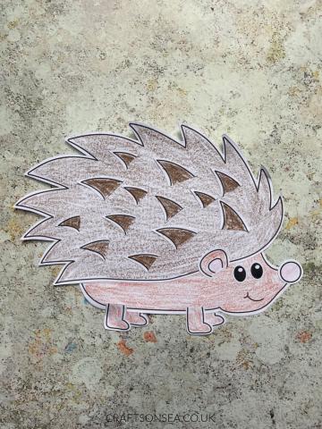 Paper Hedgehog Craft