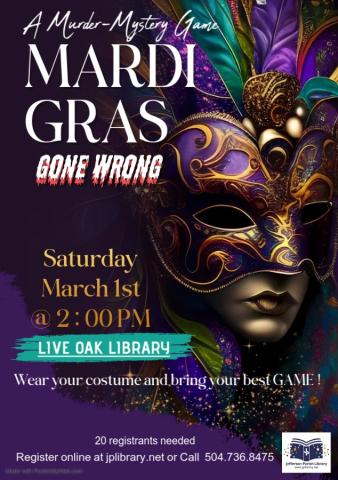 Mardi Gras Gone Wrong Poster