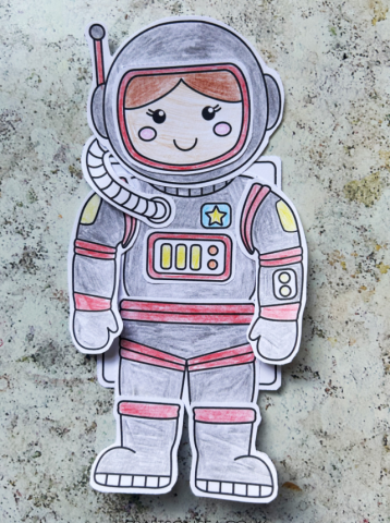 Paper astronaut craft