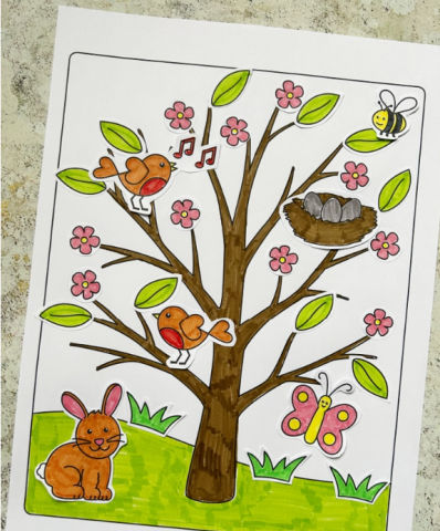 Spring Tree paper craft