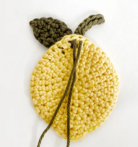 crocheted lemon