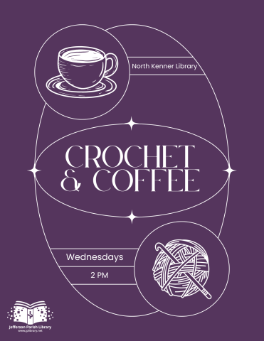 purple crochet flyer