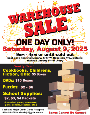 FJPL Warehouse Sale graphic