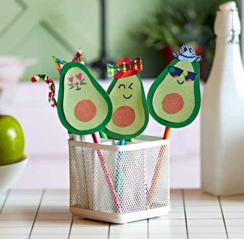 avocado pencil topper