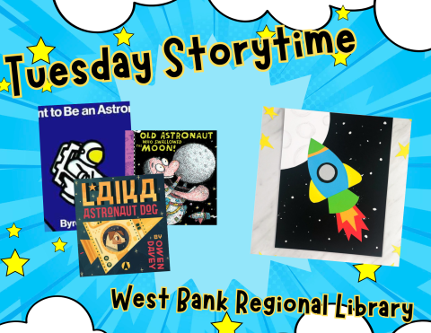 a photo of three books with various planets and astronauts, followed by a paper space rocket craft