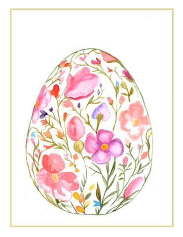 Floral Egg