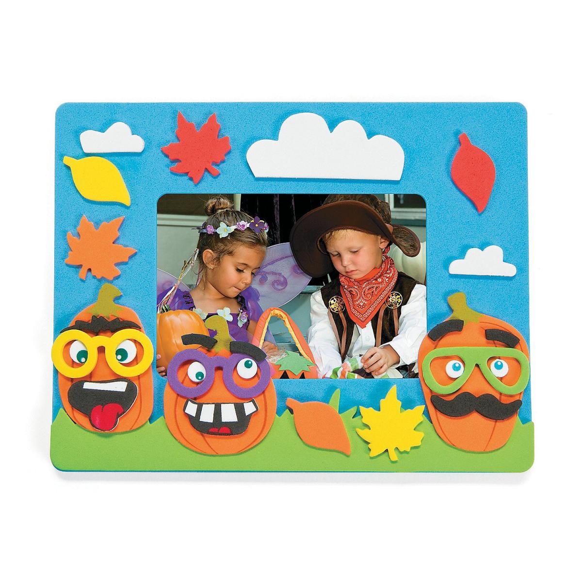 Funny Pumpkin Face Photo Frame