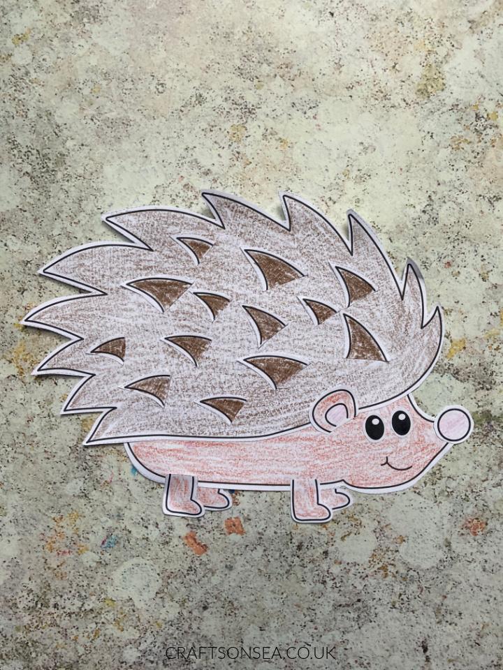 Paper Hedgehog Craft