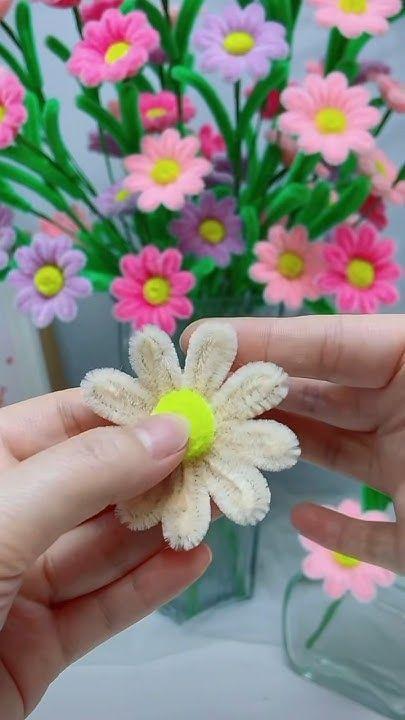 pipe cleaner daisies