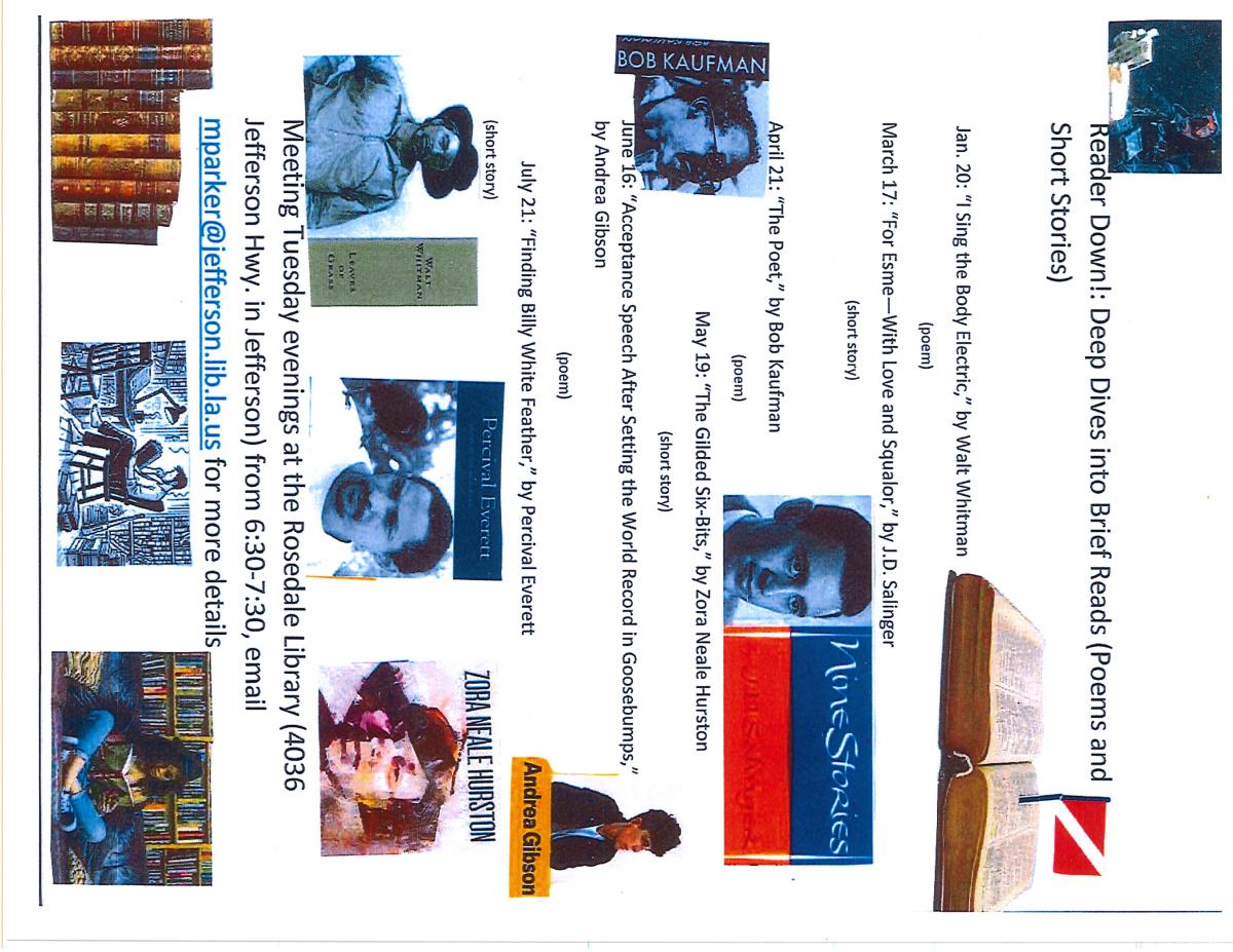 Reader Down: The Brief Reads, Deep Dives Reading Club