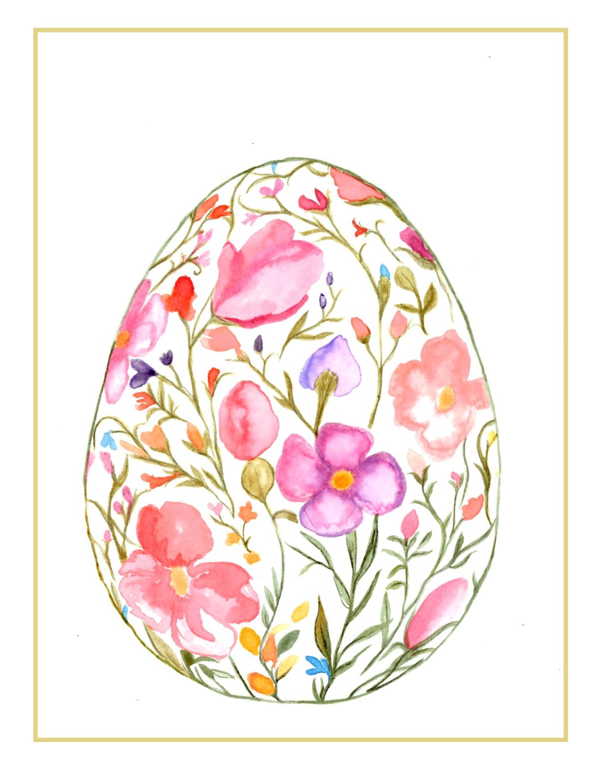 Floral Egg
