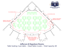 Jefferson & Napoleon Rooms Banquet Layout 1