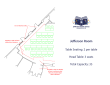 Jefferson Room Classroom/Lecture Layout 4