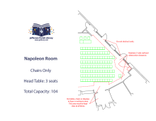 Napoleon Room Theatre/Auditorium Layout 3